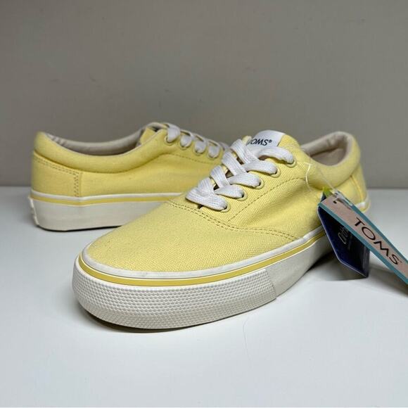 NWOB | TOMS | Alpargata Fenix Lace Up Sneakers | Yellow | Size 6 - Picture 14 of 14